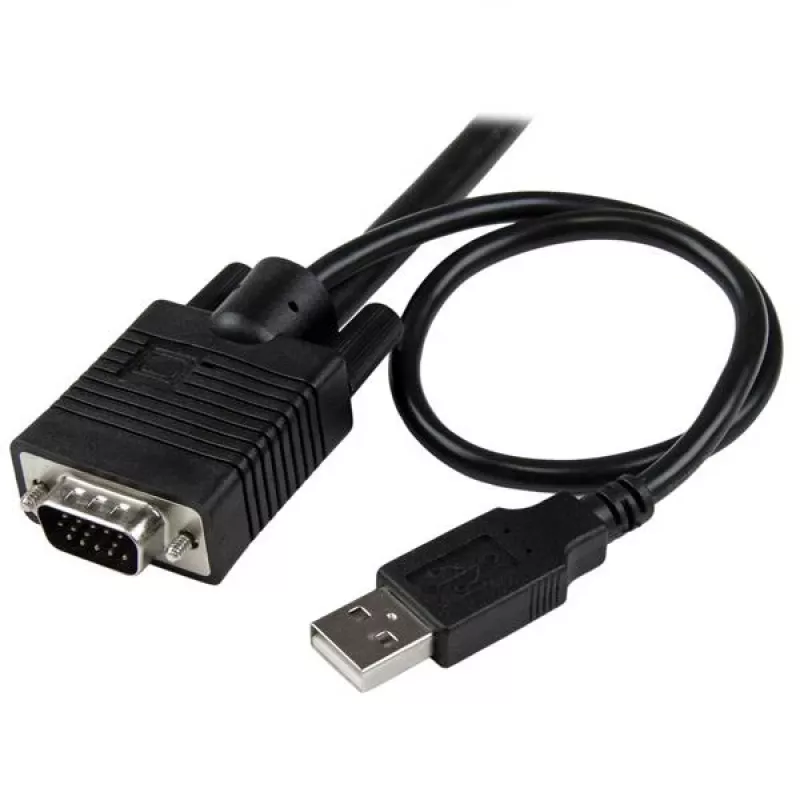 Comutador KVM de cabo USB VGA de 2 portas StarTech.com – alimentado por USB com comutador remoto