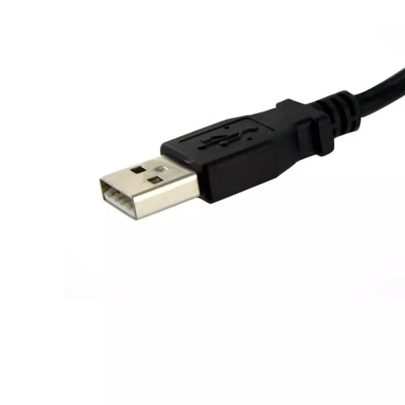 Cabo USB de montagem em painel StarTech.com de 2 ft A para A - F/M, 0.6 m, USB A, USB A, USB 2.0, macho/fêmea, preto
