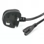 Cabo de alimentação para portátil UK StarTech.com de 3ft (1m), BS 1363 para C7, 2,5A 250V, 18AWG, preto, cabo de substituição para portátil UK, cabo de alimentação para impressora, cabo de carregamento AC para portátil, cabo de alimentação para portátil