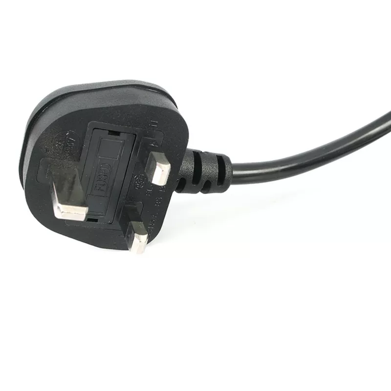 Cabo de alimentação para portátil UK StarTech.com de 3ft (1m), BS 1363 para C7, 2,5A 250V, 18AWG, preto, cabo de substituição para portátil UK, cabo de alimentação para impressora, cabo de carregamento AC para portátil, cabo de alimentação para portátil