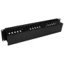 Canal de gestão de cabos horizontal de 2U para rack de servidor com tampa StarTech.com – Placa de canal de cabos para rack de rede de 19 polegadas – canal de cabos ranhurado