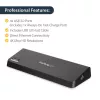 Docking station USB 3.0 para monitor duplo StarTech.com com HDMI e DisplayPort 4K – USB 3.0 para 4x USB-A, Ethernet, HDMI e DP – Docking station universal USB Type-A para portátil Mac e Windows