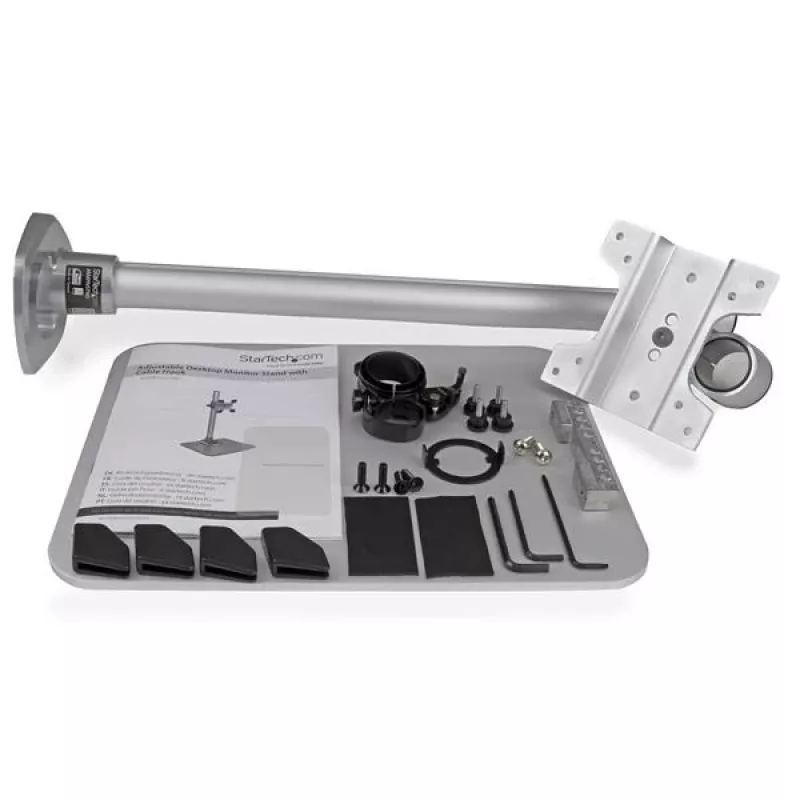 Suporte para monitor único StarTech.com - Ajustável - Aço - Prateado