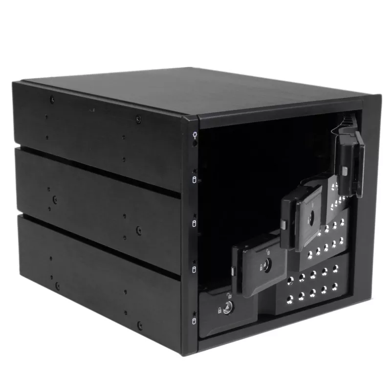 Backplane móvel de rack hot-swap trayless de alumínio de 4 baías StarTech.com para SAS II/SATA III de 3,5