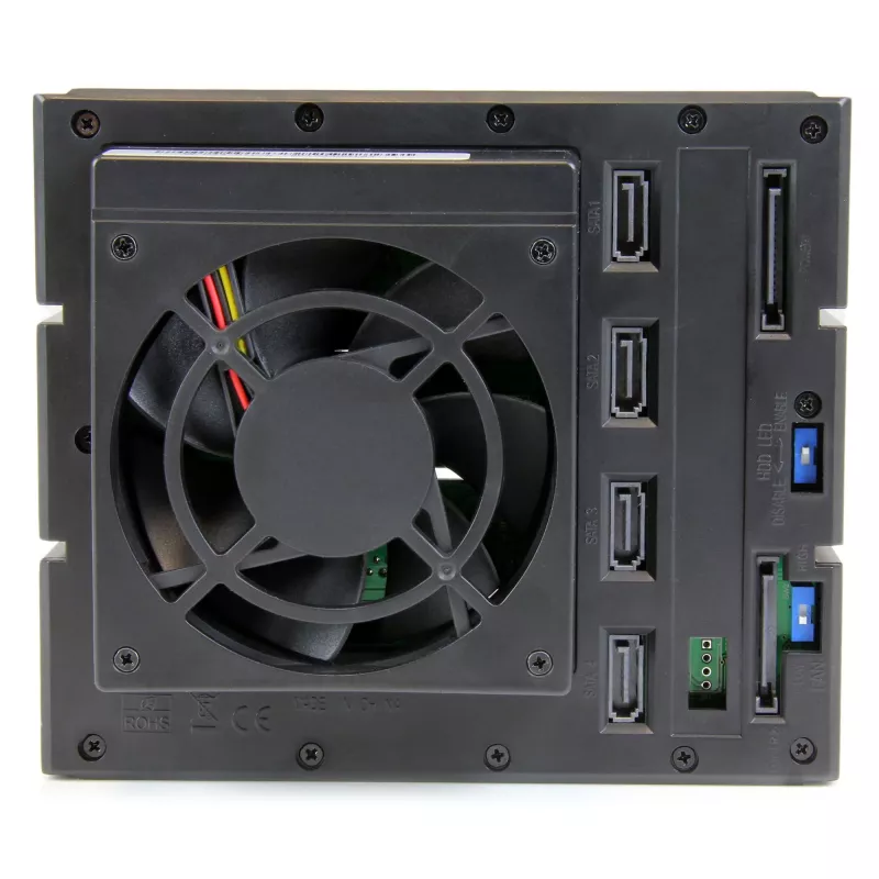 Backplane móvel de rack hot-swap trayless de alumínio de 4 baías StarTech.com para SAS II/SATA III de 3,5