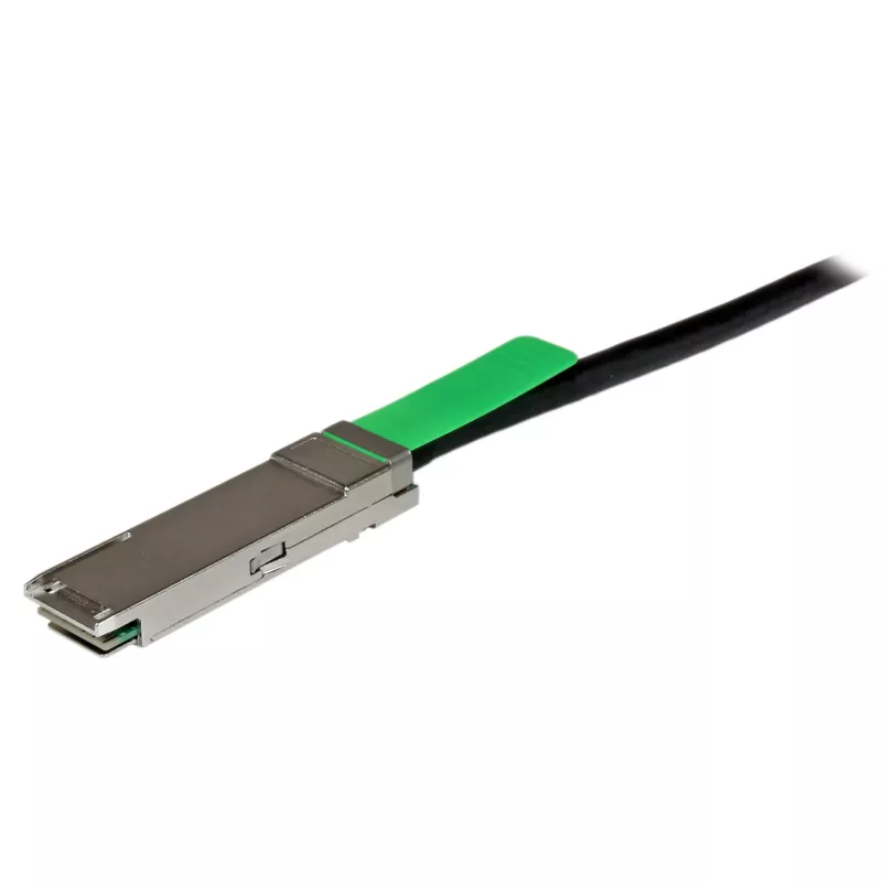 Cabo Twinax Direct-Attach QSFP+ compatível com MSA StarTech.com – 2 m (6,6 ft)~Compatível com MSA Uncoded 2m 40G QSFP+ para QSFP+ Cabo Breakout Direct Attach Twinax – 40 GbE QSFP+ DAC de cobre 40 Gbps módulo transceptor passivo de baixo consumo DAC
