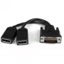 Cabo adaptador DMS-59 para DisplayPort duplo StarTech.com de 20 cm - Vídeo 4K x 2K