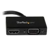 Adaptador A/V de viagem StarTech.com: Conversor 2-em-1 Mini DisplayPort para HDMI ou VGA
