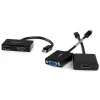 Adaptador A/V de viagem StarTech.com: Conversor 2-em-1 Mini DisplayPort para HDMI ou VGA