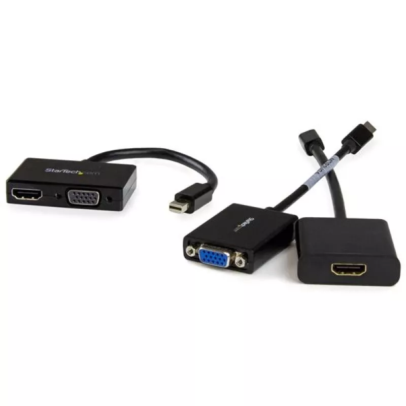 Adaptador A/V de viagem StarTech.com: Conversor 2-em-1 Mini DisplayPort para HDMI ou VGA
