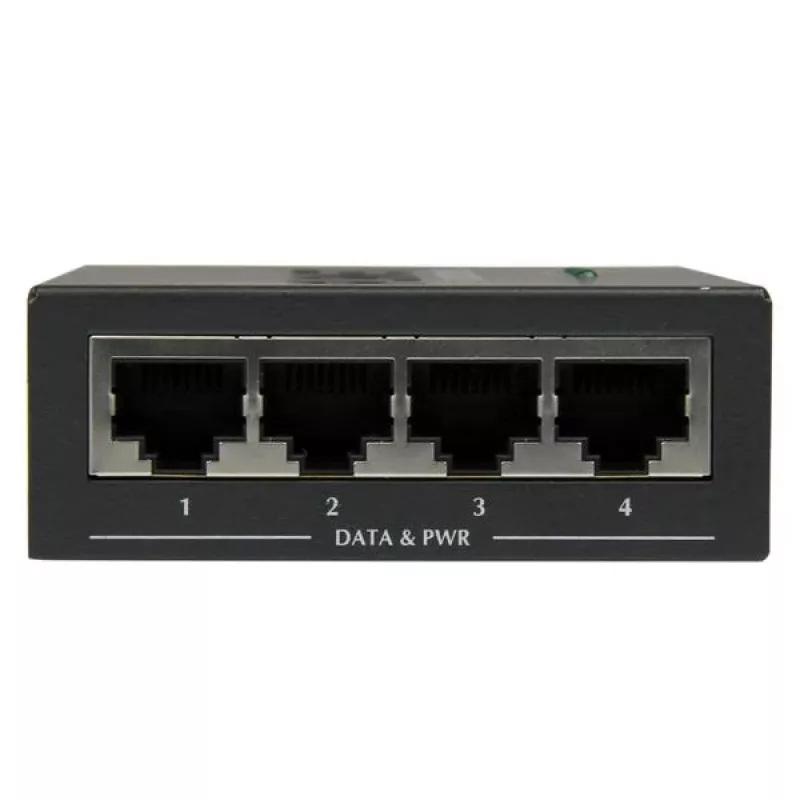 Midspan Gigabit de 4 portas StarTech.com – Injetor PoE+ – 802.3at/af