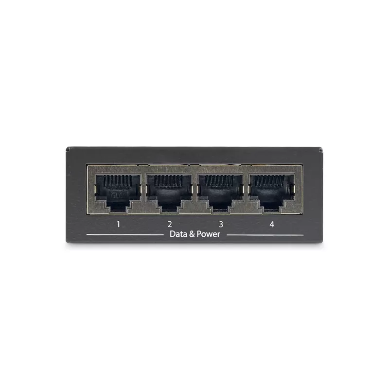 Midspan Gigabit de 4 portas StarTech.com – Injetor PoE+ – 802.3at/af