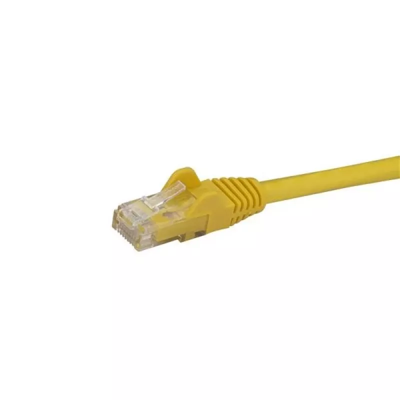 Cabo Ethernet CAT6 StarTech.com de 3m – Cabo Ethernet Gigabit CAT 6 amarelo – Cabo de rede/patch RJ45 UTP 250 MHz 100 W PoE sem patilha com alívio de tensão, testado individualmente