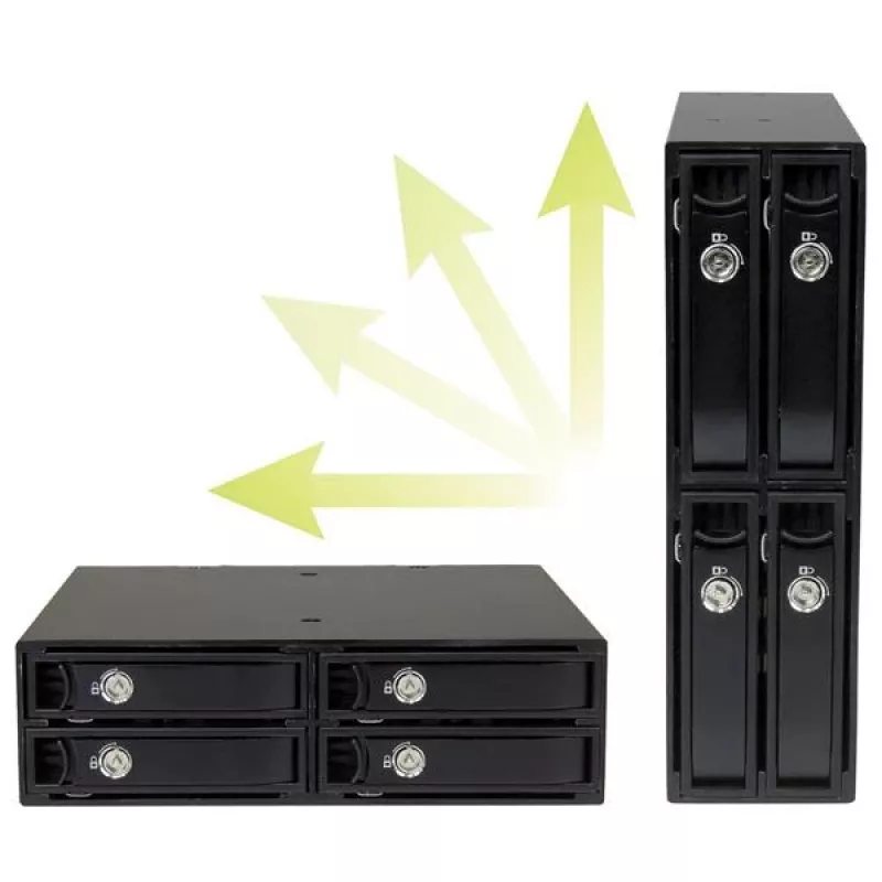 StarTech.com backplane para gaveta de 4 baías para unidades SATA/SAS de 2,5