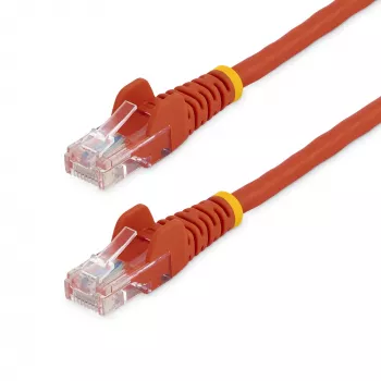 Cabo patch Cat5e StarTech.com com fichas RJ45 sem proteção da patilha – 1 m, vermelho