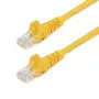 Cabo patch Cat5e StarTech.com com fichas RJ45 sem proteção contra dobras – 1 m, amarelo
