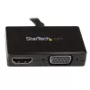 Adaptador A/V de viagem StarTech.com: DisplayPort para HDMI ou VGA 2 em 1