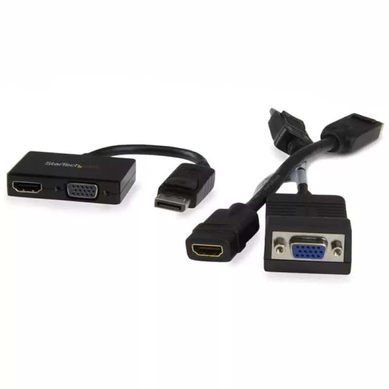 Adaptador A/V de viagem StarTech.com: DisplayPort para HDMI ou VGA 2 em 1