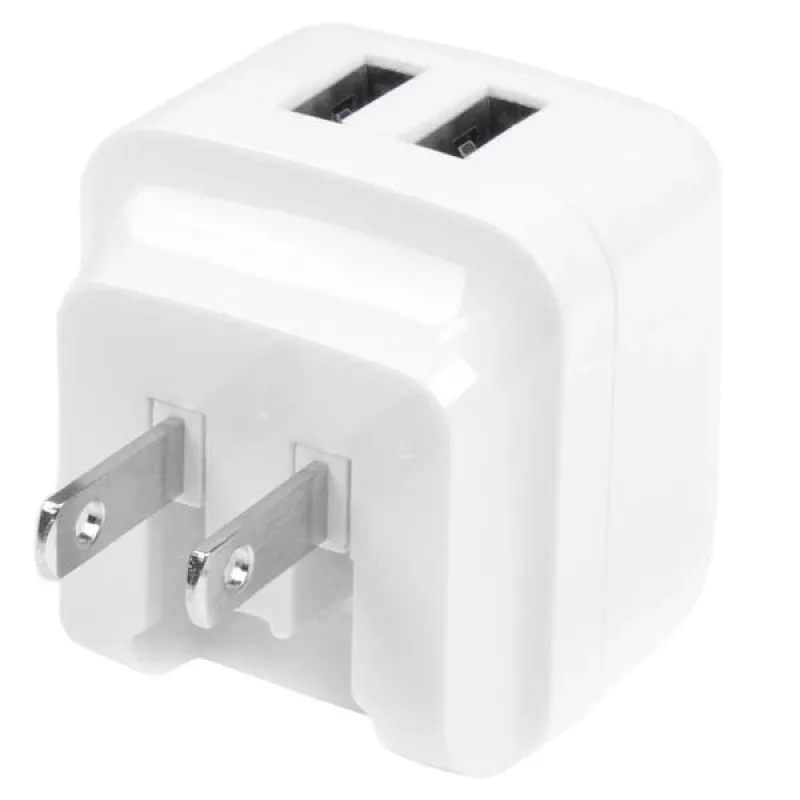 Carregador de parede USB de porta dupla StarTech.com – viagem internacional – 17 W/3,4 A – branco
