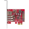 Placa PCI Express USB 3.0 de 3 portas StarTech.com + Gigabit Ethernet