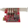 Placa PCI Express USB 3.0 de 3 portas StarTech.com + Gigabit Ethernet