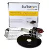 Placa PCI Express USB 3.0 de 3 portas StarTech.com + Gigabit Ethernet