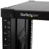 Rack de servidor aberto móvel de 4 postes 9U StarTech.com, rack de rede de quatro postes com rodas, rack de 19 polegadas para espaços reduzidos em casa/escritório, rack de dados pequeno para equipamento de computador/AV/IT – em conformidade TAA