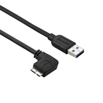 Cabo Micro-USB 3.0 fino StarTech.com – M/M – Micro-USB em ângulo esquerdo – 2 m