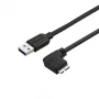 Cabo Micro-USB 3.0 fino StarTech.com – M/M – Micro-USB em ângulo reto – 0,5 m (20 polegadas)