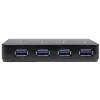 Hub USB 3.0 de 4 portas StarTech.com com porta de carregamento dedicada - 1 porta de 2,4A~Hub USB 3.0 de 4 portas (5Gbps) com porta de carregamento dedicada - 1 porta de 2,4A