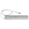 Hub USB de 7 portas StarTech.com, USB A para 7 portas USB-A, USB 5 Gbps, design robusto, alimentação por bus ou própria, expansão de hub USB 3.0 portátil para portátil com fonte de alimentação