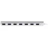 Hub USB de 7 portas StarTech.com, USB A para 7 portas USB-A, USB 5 Gbps, design robusto, alimentação por bus ou própria, expansão de hub USB 3.0 portátil para portátil com fonte de alimentação