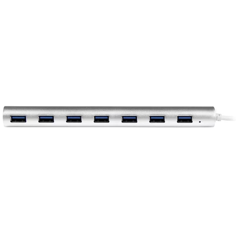 Hub USB de 7 portas StarTech.com, USB A para 7 portas USB-A, USB 5 Gbps, design robusto, alimentação por bus ou própria, expansão de hub USB 3.0 portátil para portátil com fonte de alimentação