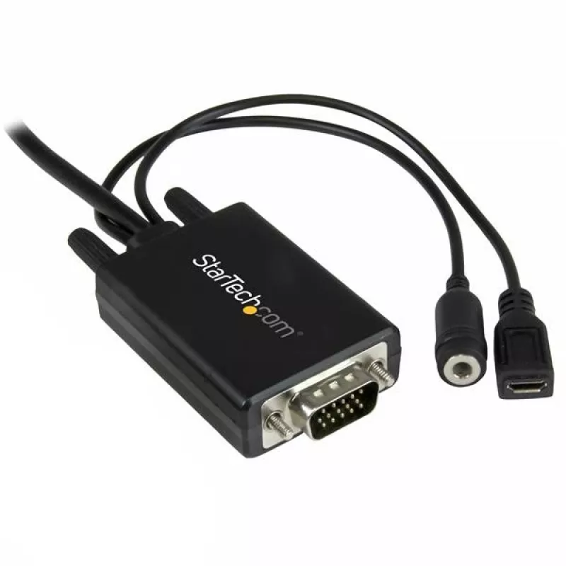 Cabo adaptador DisplayPort para VGA com áudio StarTech.com – 6 pés (2 m)