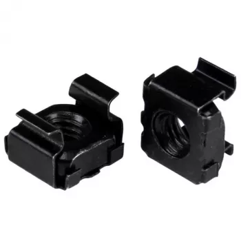 Porcas de gaiola M5 StarTech.com – pack de 50, preto, porca de gaiola, aço, preto, M5, 13 mm, 13 mm