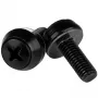 StarTech.com M6 x 12mm – Parafusos de montagem – pack de 50, preto