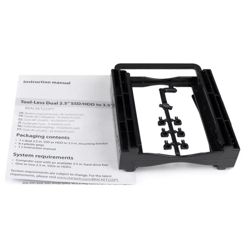 StarTech.com Suporte de montagem duplo para SSD/HDD de 2,5