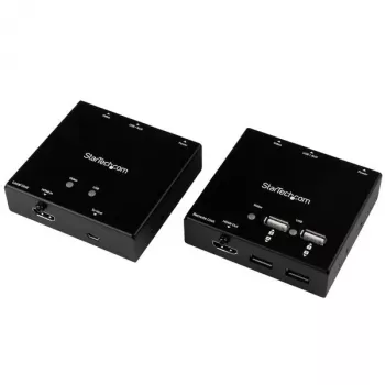 StarTech.com Extensor HDMI sobre CAT6 com hub USB de 4 portas – 50 m – 1080p