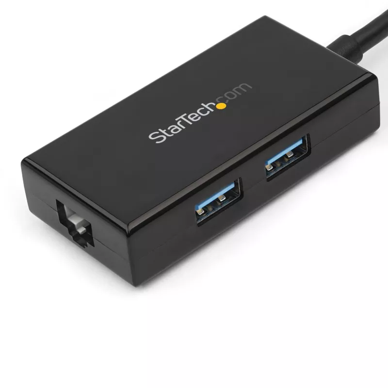 StarTech.com Adaptador USB para Ethernet, conversor de LAN USB 3.0 para Ethernet Gigabit 10/100/1000 para portáteis, cabo fixo de 11,8