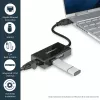 StarTech.com Adaptador USB para Ethernet, conversor de LAN USB 3.0 para Ethernet Gigabit 10/100/1000 para portáteis, cabo fixo de 11,8