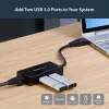 StarTech.com Adaptador USB para Ethernet, conversor de LAN USB 3.0 para Ethernet Gigabit 10/100/1000 para portáteis, cabo fixo de 11,8
