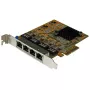 StarTech.com Placa de rede Gigabit PCIe de 4 portas, interna, com fios, PCI Express, Ethernet, 2000 Mbit/s