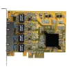 StarTech.com Placa de rede Gigabit PCIe de 4 portas, interna, com fios, PCI Express, Ethernet, 2000 Mbit/s