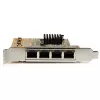 StarTech.com Placa de rede Gigabit PCIe de 4 portas, interna, com fios, PCI Express, Ethernet, 2000 Mbit/s