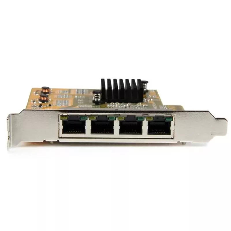 StarTech.com Placa de rede Gigabit PCIe de 4 portas, interna, com fios, PCI Express, Ethernet, 2000 Mbit/s
