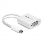 StarTech.com Adaptador USB-C para VGA – branco, 3.2 Gen 1 (3.1 Gen 1), USB Type-C, saída VGA (D-Sub), 1920 x 1200 píxeis