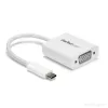 StarTech.com Adaptador USB-C para VGA – branco, 3.2 Gen 1 (3.1 Gen 1), USB Type-C, saída VGA (D-Sub), 1920 x 1200 píxeis