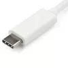 StarTech.com Adaptador USB-C para VGA – branco, 3.2 Gen 1 (3.1 Gen 1), USB Type-C, saída VGA (D-Sub), 1920 x 1200 píxeis