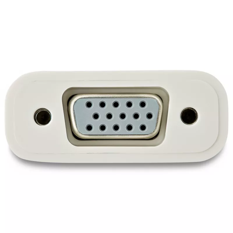 StarTech.com Adaptador USB-C para VGA – branco, 3.2 Gen 1 (3.1 Gen 1), USB Type-C, saída VGA (D-Sub), 1920 x 1200 píxeis