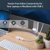 StarTech.com Adaptador USB-C para DisplayPort – 4K 60Hz/8K 30Hz – dongle adaptador USB Type-C para DP 1.4 HBR2 – conversor de vídeo compacto USB-C (DP Alt Mode) para monitor – compatível com Thunderbolt 3 – branco